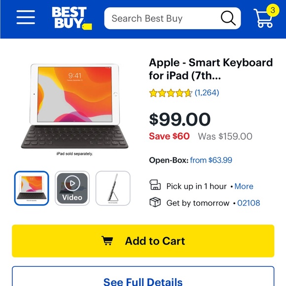 Apple Smart Keyboard for iPad (7th generation) - Picture 6 of 7